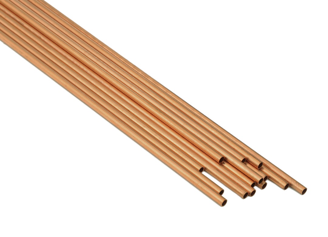 Copper Himmeli Tubes Raw Copper Round Himmeli DIY Tube Beads Circle