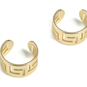 Ear Cuff No Piercing - Ear Cuff Jewelry – Earring Gold Cuff - Ear Cuff Non Pierced - Fake Helix Piercing - 12.44x11.97x1.14mm - RGP2902