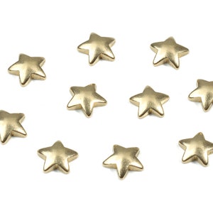 Brass Star Blank - Raw Brass Star Blank - Brass Star Tag - Brass Stamping Tag - Jewelry Supplies - 4.78x4.78x1.4mm - PP3168