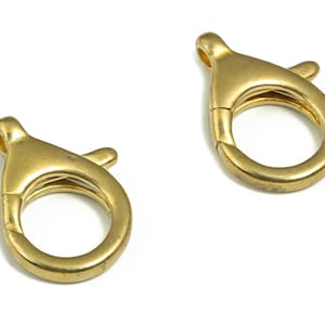 Raw Brass Lobster Claw - Brass Trigger Clasps – Jewelry Clasps - Brass Parrot Clasps - Jewelry Making Supplies - 16.25x10.67x2.43mm - PP4382