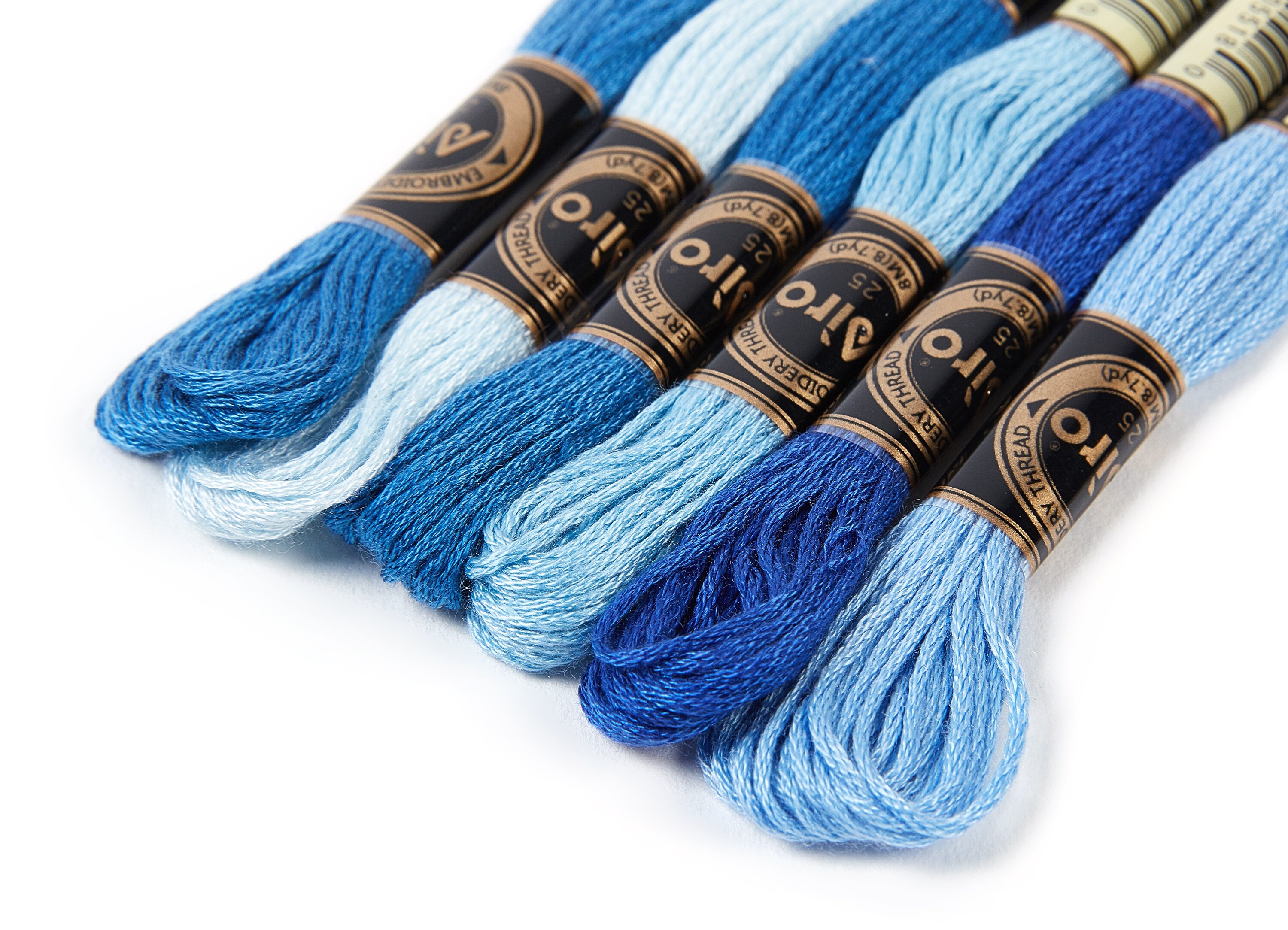 Embroidery Floss Set 6 Skeins of 8 meters Embroidery Thread Etsy