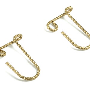 Colgante de carta J de latón - Carta de onda de latón cruda J Charms - Alambre de latón - Suministros de fabricación de joyas - 12.75x9.73x0.56mm - PP3639J