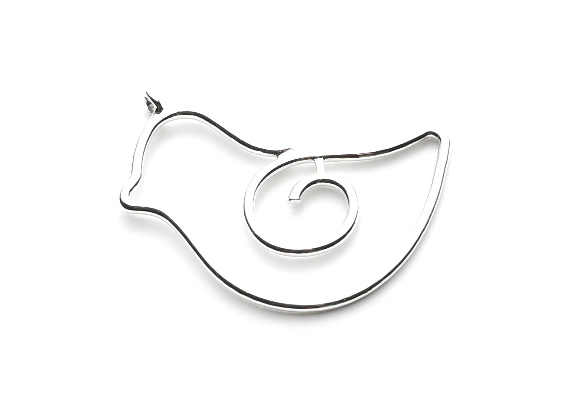 Big Bird Shaped Charms- Zinc Alloy Earring Finding - Nickel