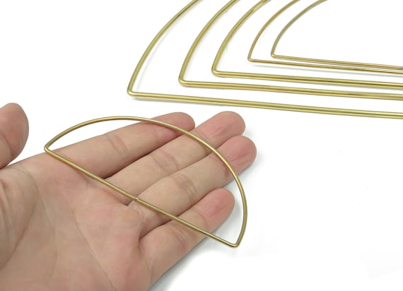 Brass macrame hoop deals