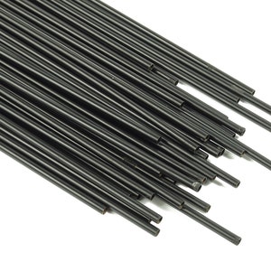Matte Black Himmeli Tubes - Raw Brass Round Himmeli DIY Tube Beads - Circle Pipes for Geometric - For Air Plants -2.5x0.2x300mm- PP4569B-300