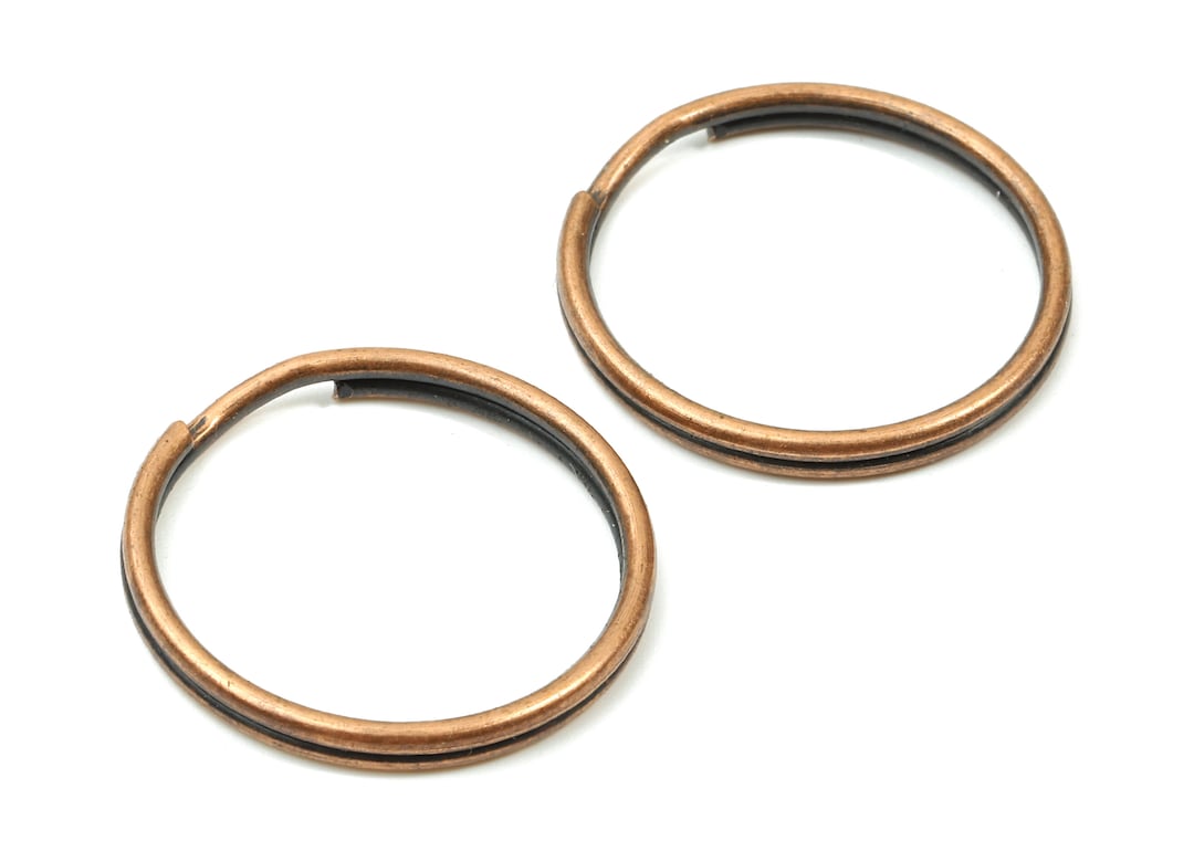 Antique Copper Metal Key Rings Split Rings Circle Key Rings Keychain