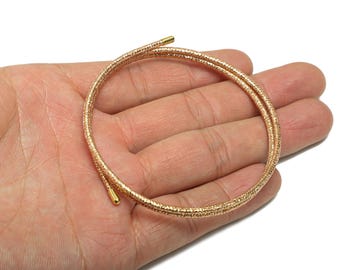 Braccialetto magnetico in corda da 52 cm - Gioielli in corda magnetica fatti a mano regolabili in ottone - Collana moderna unisex in corda magnetica - HM1068B