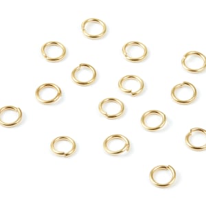 Brass Open Jump Rings - 5x0,8mm - Raw Brass Open Jump Rings - Not Soldered - Jewelry Supplies - PP1568