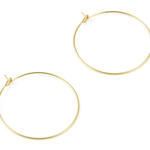 Brass Earring Wire Raw Brass Ear Hoop Earring Findings Etsy