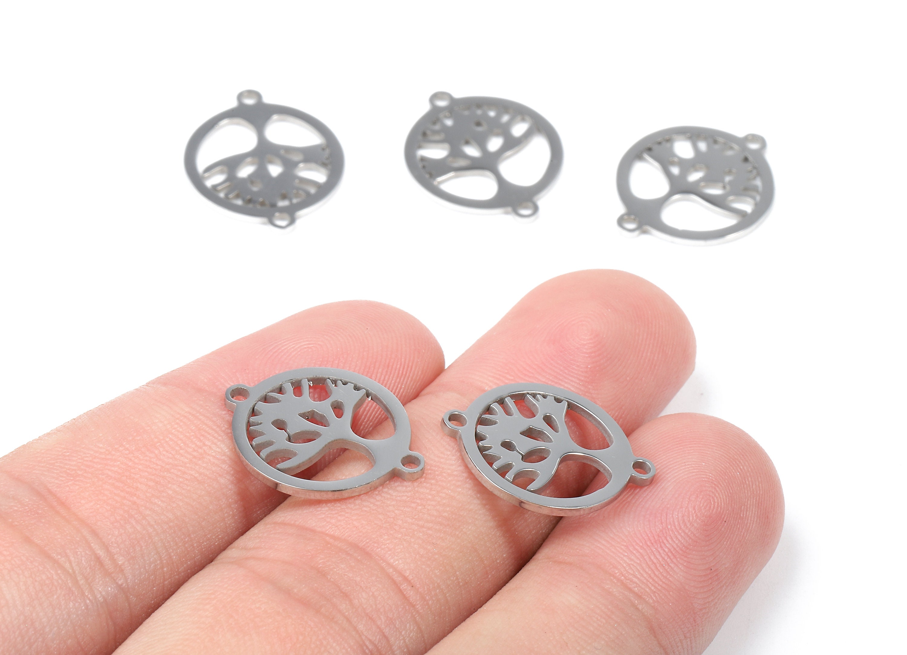 Stainless Steel Tree Connectors Tree in Circle Bracelet Charms Circle Earrings and Pendant 18.31x15.43x0.96mm SS1087 - Etsy Stainless Steel Tree Connectors Tree in Circle Bracelet Charms Circle Earrings and Pendant 18.31x15.43x0.96mm SS1087 - Etsy