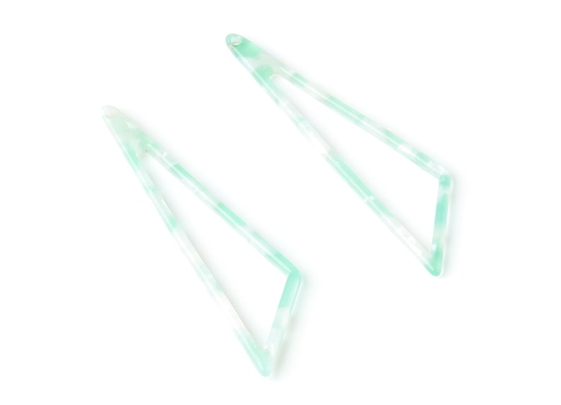 AC1357D Jewelry Supplies Acetate Triangle Earring Charm Color Code: A35-69,12x16,3x2,6mm Earring Findings Triangle Pendant