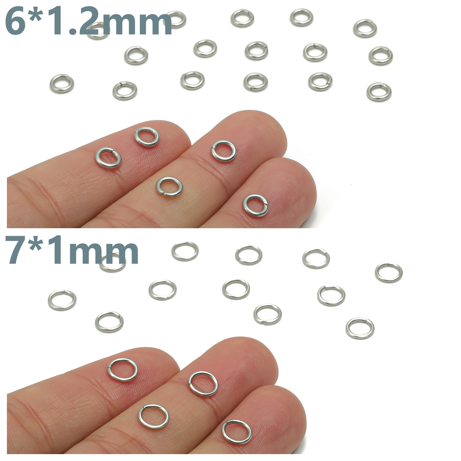 Closed Jump Rings 304 Stainless Steel Circle Jump Ring Etsy