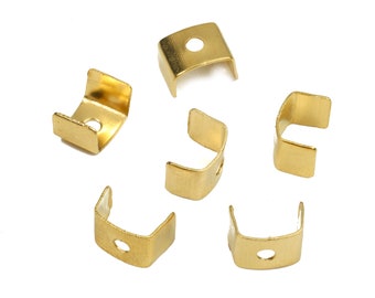 Brass Bead Connectors - Brass Copper Cap - Geometric Connectors - Brass Link Accessories - Jewelry Supplies - 5.96x4.91x0.33mm - PP2711