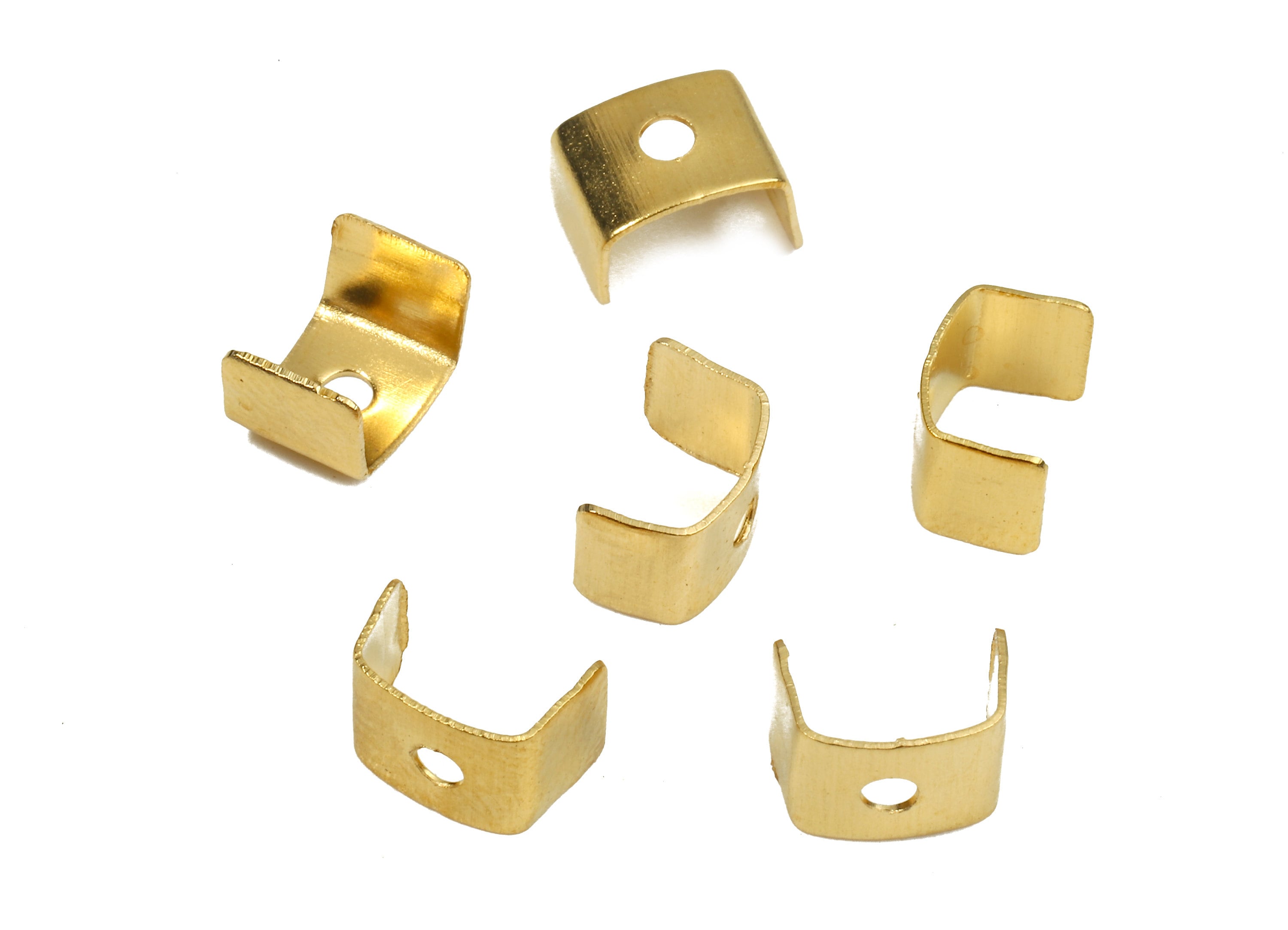 Brass Bead Connectors Brass Copper Cap Geometric Etsy