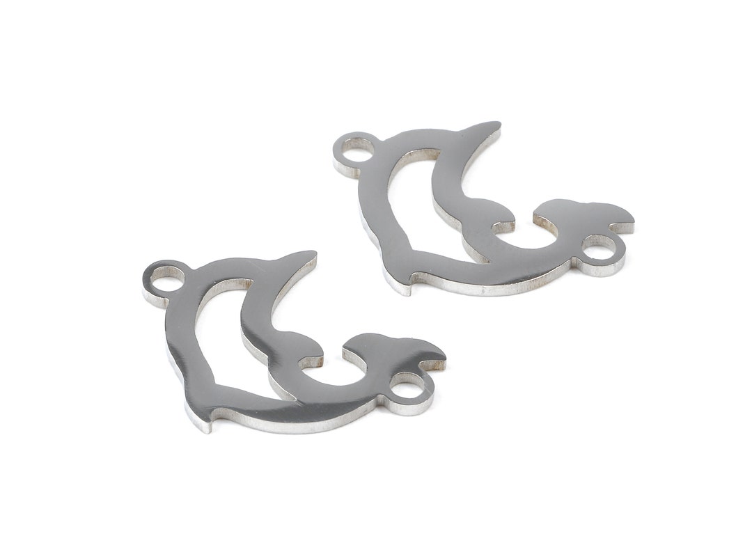 Stainless Steel Dolphin Connector Dolphin Earrings Charms and Pendant