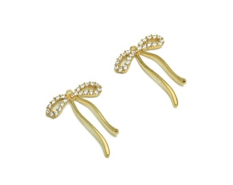 アクセサリー　16点 Brass Texture Rectangle Earring Post - Rectangle Earring