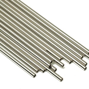 Silver Tone Himmeli Tubes - Brass Round Himmeli DIY Tube Beads - Circle Pipes for Geometric - For Air Plants -2.5x0.2x110mm- PP4569S-110