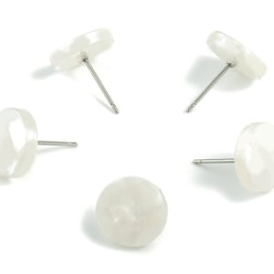 Acetate Round Earring Post - Round Earring Stud - No Hole - Earring Post - Color Code: A12 - 11.7x11.7x2.6mm - AC1139B-O