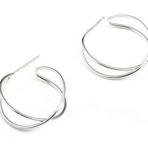 Laiton 316 - Clou chirurgical en acier inoxydable - Pendentifs en laiton brut - Plaqué or blanc véritable 18 carats - Fabrication de bijoux - 23,05 x 9,36 x 1,3 mm - RGP2326S
