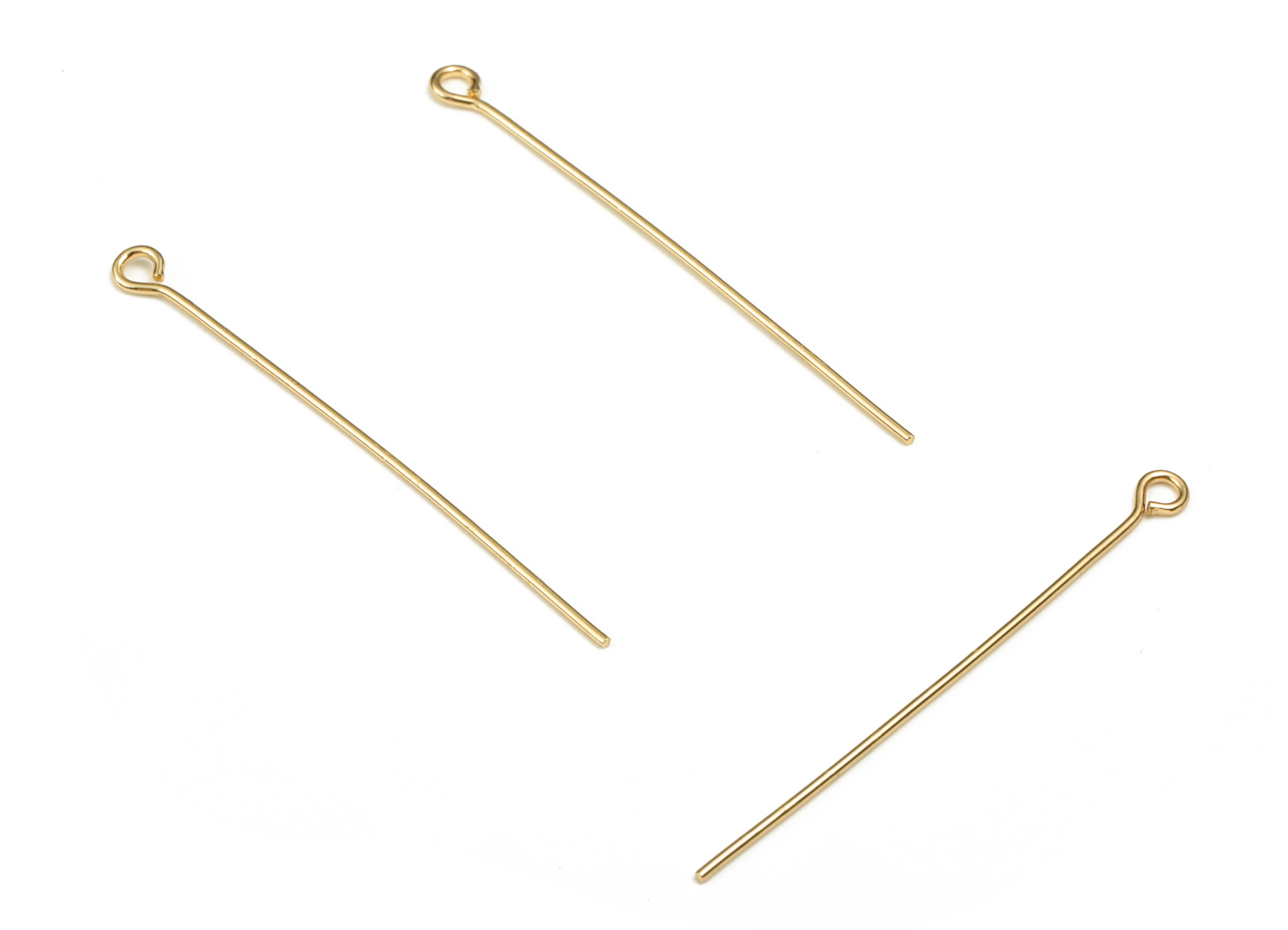 500 14k Gold T Pin Flat Head Pin Straight Pins Gauge 22 Delicate Component  Jewelry Finding 25mm 30mm 35mm 40mm 50mm 55mm 