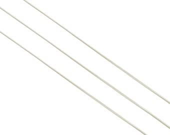 Fil de laiton de 0,5 mm - Fil à envelopper - Perles de fil de laiton en vrac - Placage de ton argent - Fil de laiton massif - Bijouterie - 0,5 x 0,5 mm - PP10496-50