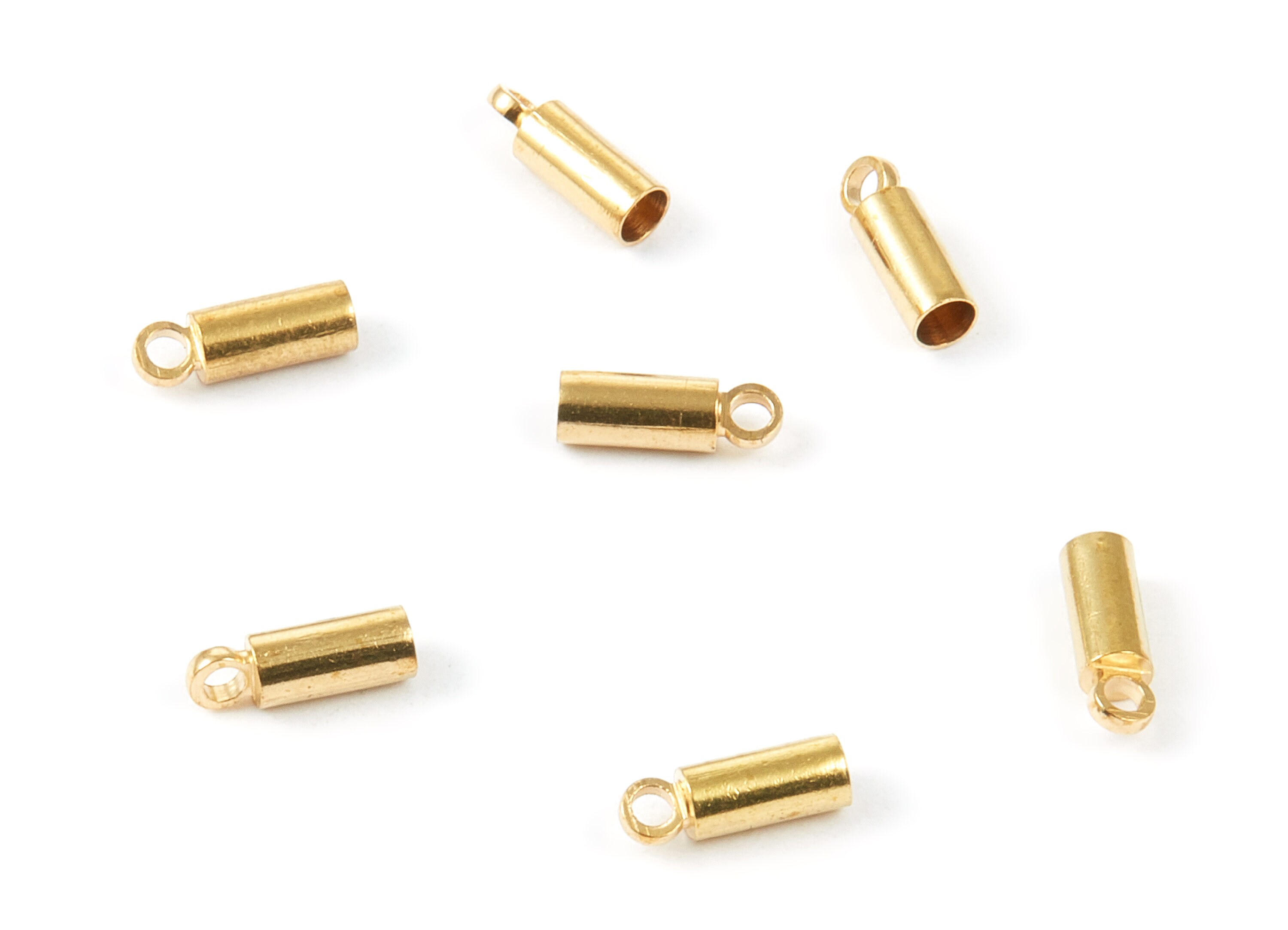 Brass Tassel End Caps Raw Brass Barrel End Cord End Caps Etsy