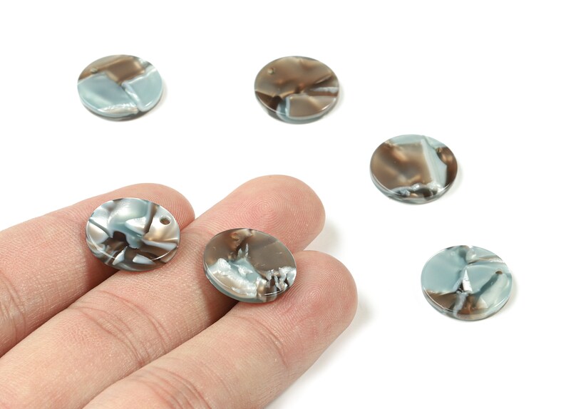 Acetate Coin Earring Charms AC1107-A22 Earring Findings Round Pendant Color Code:A22-16.09x16.09x2.64mm Jewelry Supplys