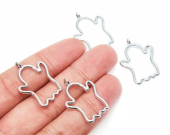 Ghost Shaped Charms Zinc Alloy Earring Finding Nickel Ghost Shaped Charms Zinc Alloy Earring Finding Nickel