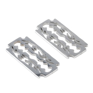 Stainless Steel Razor Blade Connector - Razor Blade Earrings Charms and Pendant - Bracelet Pendant - 21.29x9.86x0.95mm - SS1153