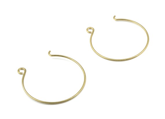 Brass Wire Bracelet - Raw Brass Bracelet - Brass Wire Bangle - Jewelry Supplies - 64x60x2mm - PP3534