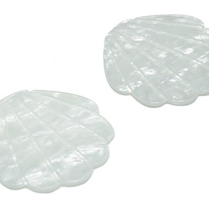 Ciondoli Per Orecchini Conchiglia Acrilica - Ciondolo Conchiglia Acrilica - Forniture per Gioielli - Codice Colore: A795 - 50.21x47.99x2.21mm - AC2388-A795