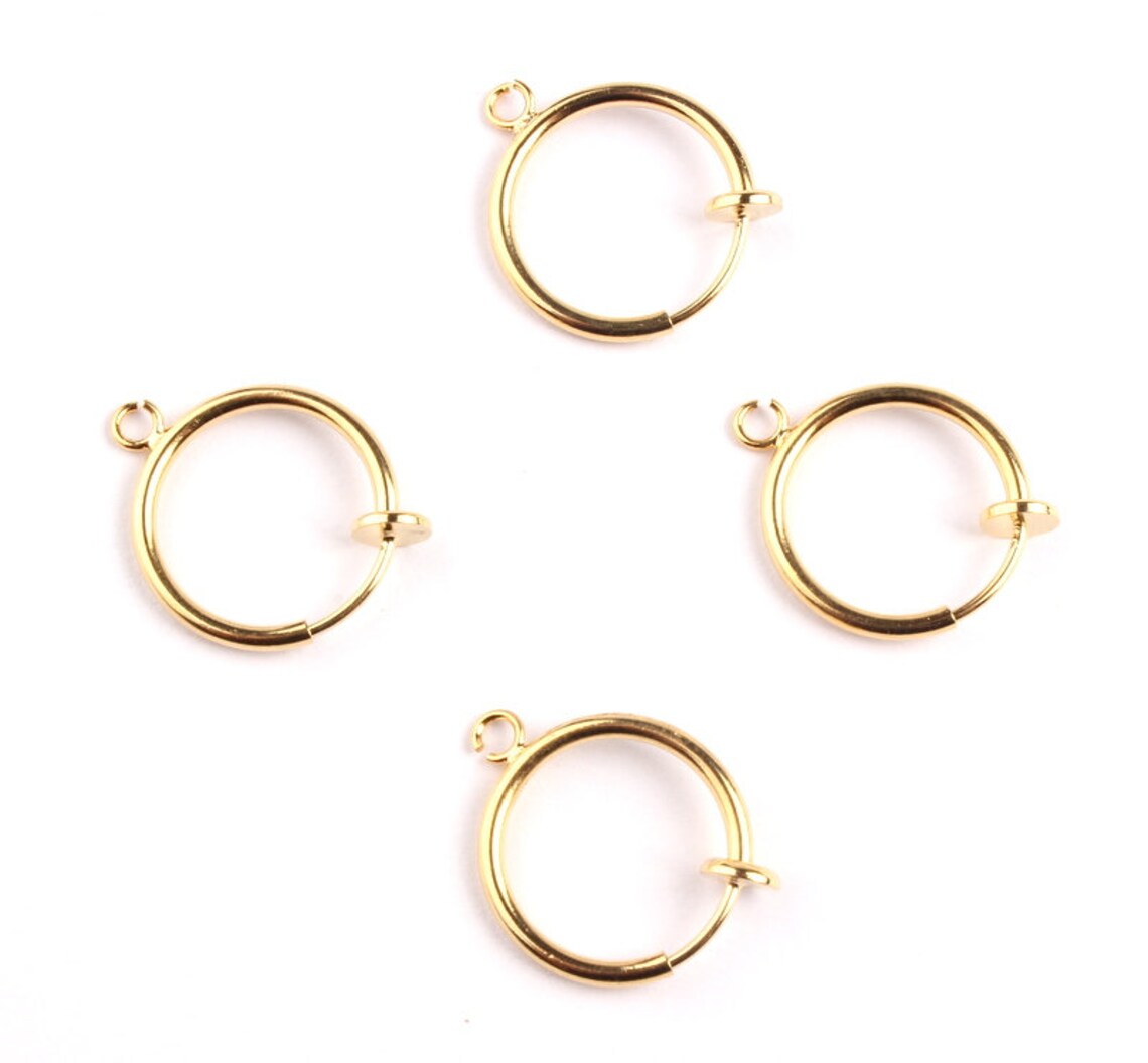 Spring Clasp Circle Shaped Gold Filled Gold Fill Spring - Etsy