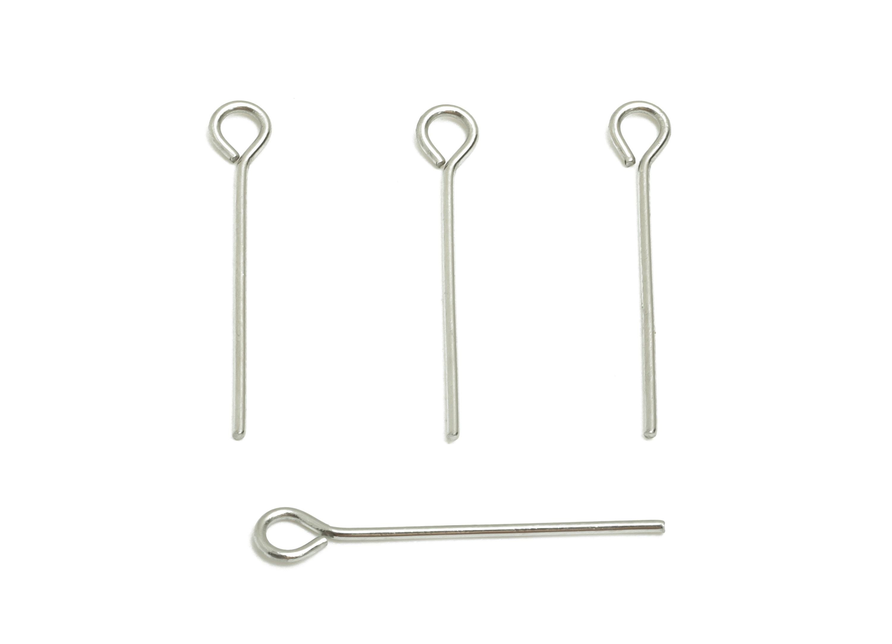 0.7*22mm Steel Eye Pin - Beading Eye Pins for Jewelry - Bulk Eye ...