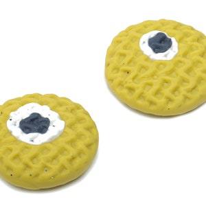 Polymer Clay Wellen Runde Ohrring Charms - Polymer Clay Wellen Kreis Pandant - Schmuck Handgemachte Herstellung - 20,34x20,34x6,29mm - PC2317