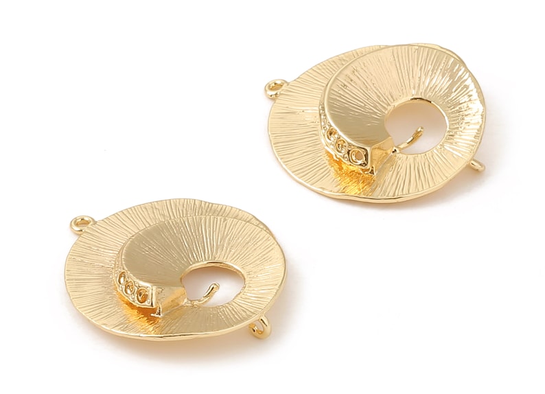 26.66x23.17x0.94mm Brass Snail Earring Charms Brass Snail Earring Pendant RGP1083 18K Real Gold Plated Brass Jewelry Supplies