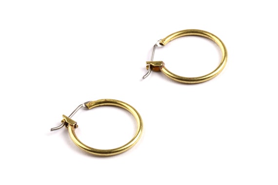 Brass Earring Clasp Raw Brass Earring Clasp Jewelry Supplies