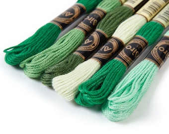 Embroidery Floss Set - 6 Skeins of 8 meters - Embroidery Thread - Cross Stitch Floss - Embroidery Accessories - HM1015