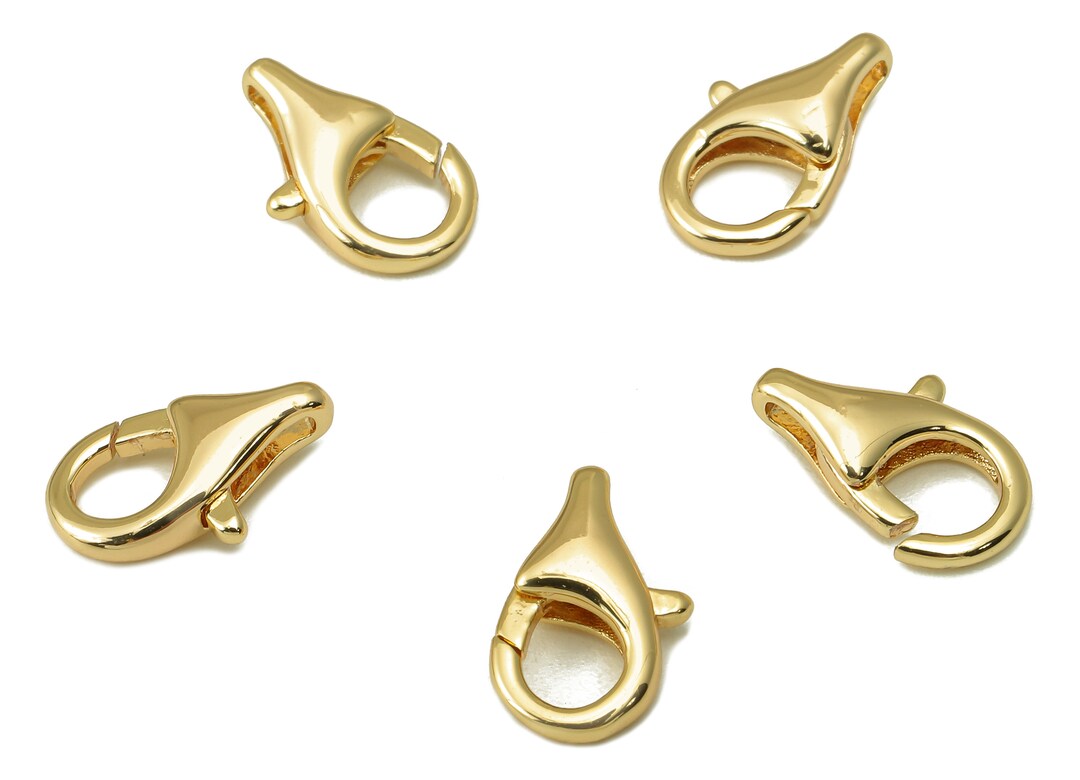 Brass Lobster Clasp Brass Semi Lobster Clasp brass Mini Etsy