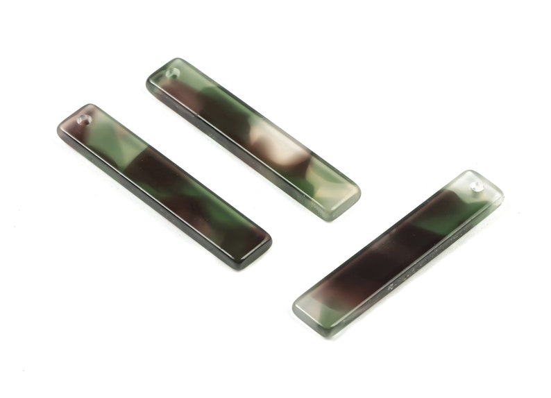 Bar Earrings and Pendant Jewelry Supplys AC1026-A349 Color Code: A349-34.08x6.67x2.54mm Earring Findings Acetate Stick Charms