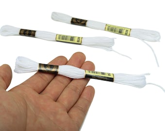 Embroidery Floss - 12 Skeins of 8 meters - Embroidery Thread - Cross Stitch Floss - Embroidery Accessories - HM1055-5200