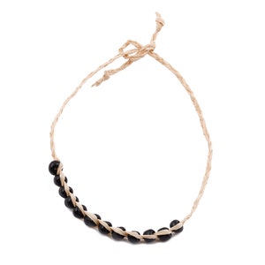 Lafite Grass Knotted Bracelet with Acrylic Beads - Lafite Grass Bracelet - Acrylic Beads Bracelet - Bracelet Jewelry - 264x4.29mm - LS1002