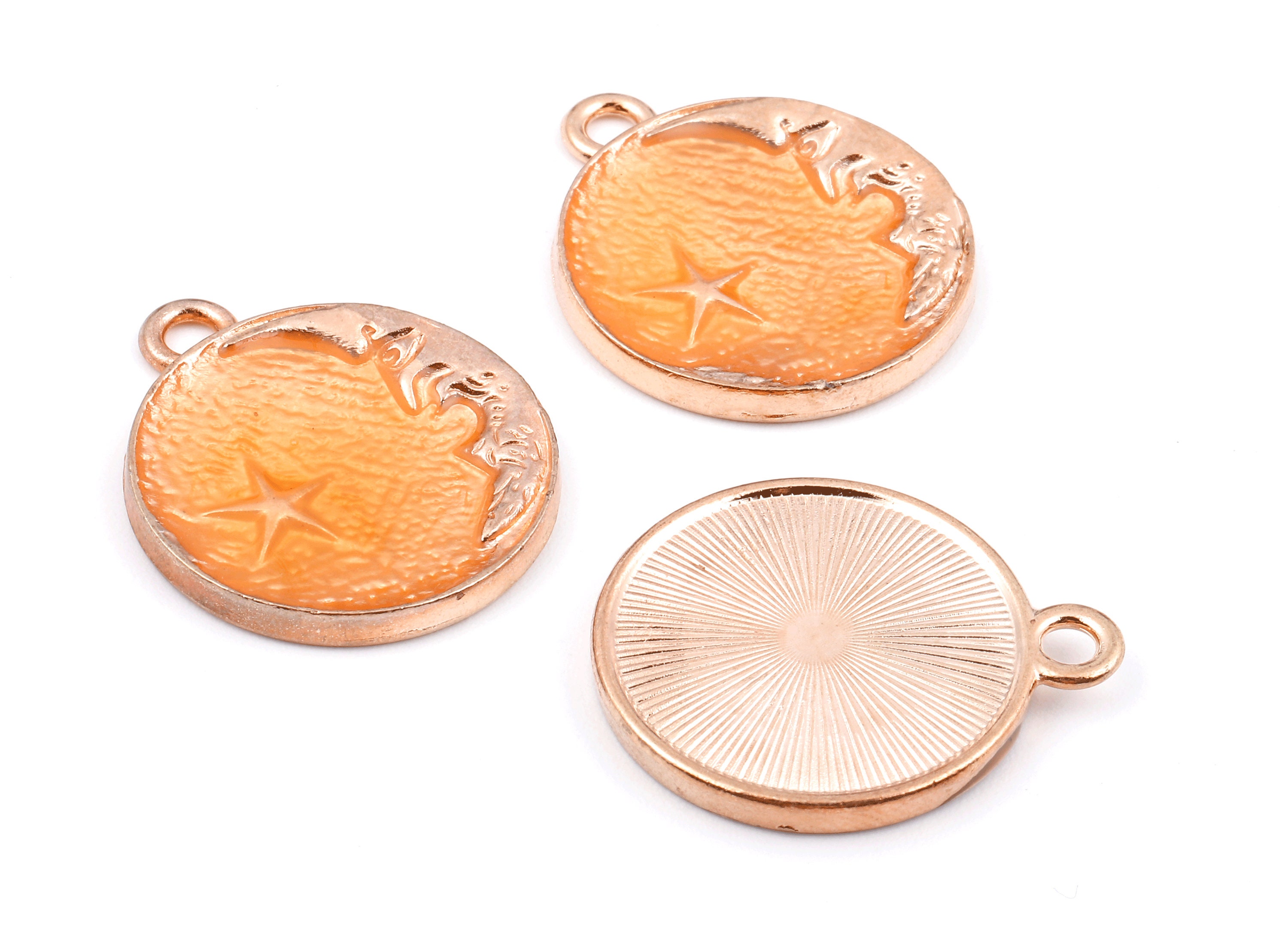 Alloy Planet Charms - Zinc Alloy Planet Earrings - Star