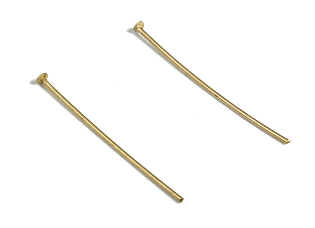 Brass Head Pins Brass Pins for DIY Necklaces and Bracelets Etsy