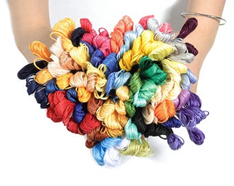 Embroidery Floss Set - 100 Skeins of 8 Meters Each - Embroidery Thread - Cross Stitch Floss - Embroidery Accessories - HM1009