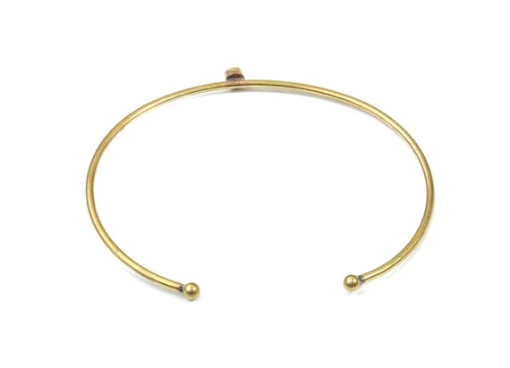 Brass Wire Bangle Raw Brass Bracelet Brass Bracelet for 30 Natural 