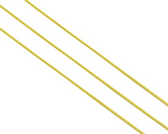 0,8 mm Messingdraht – Wickeldraht – Bulk-Drahtperlen – Goldfarbene Beschichtung – Messingdraht aus massivem Gold – Juwelierherstellung – 0,8 x 0,8 mm – PP10495-80