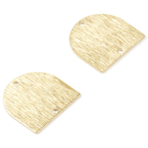 Brass Textured D Charms Textured D Shaped Raw Brass Etsy