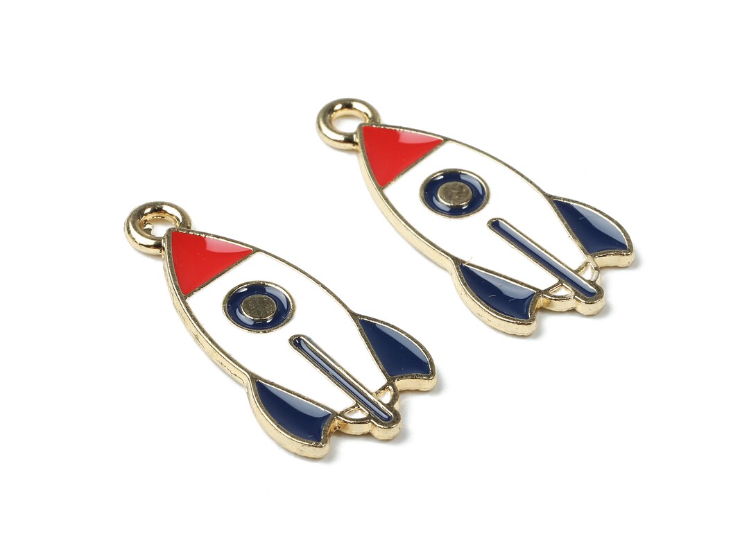 Alloy Rocket Charms - Zinc Alloy Rocket Earrings - Rocket