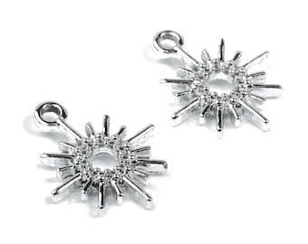 Alloy Sun Charms - Zinc Alloy Sun Earrings - Alloy Sun