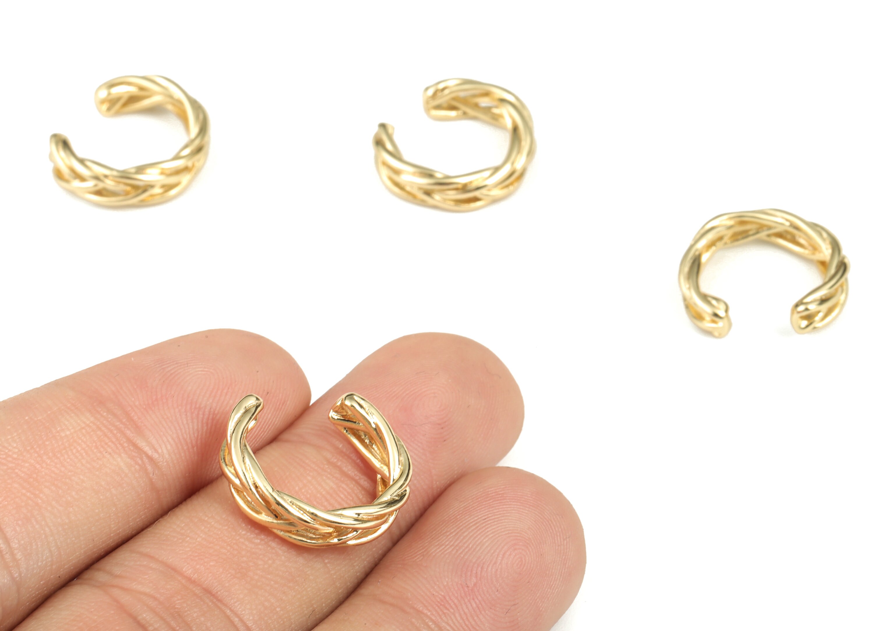 Ear Cuff No Piercing Twisted Ear Cuff Earring Gold Cuff Etsy